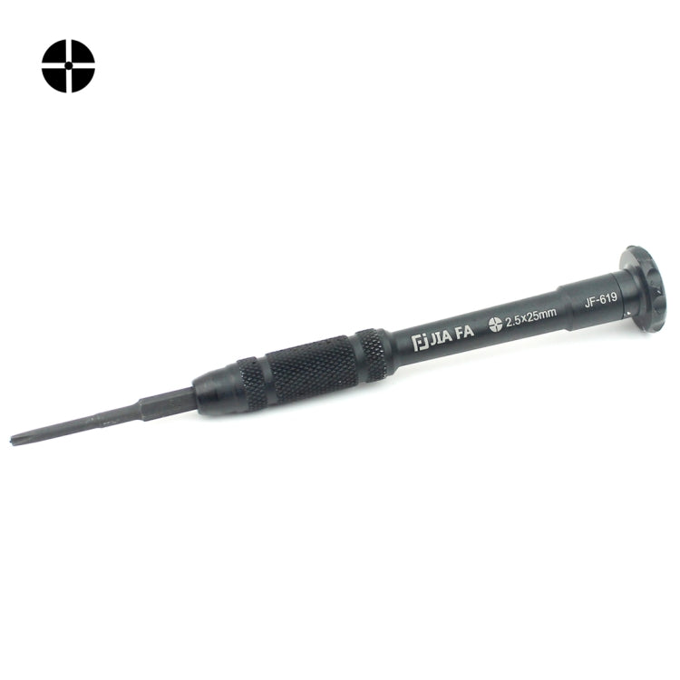 JIAFA JF-619-2.5 Cacciavite con cornice centrale per riparazione con punta a croce cava da 2,5 x 30 mm per iPhone, 2.5 Hollow Cross JIAFA JF-619-2.5 Cacciavite con cornice centrale per riparazione con punta a croce cava da 2,5 x 30 mm per iPhone, 2.5 Hollow Cross